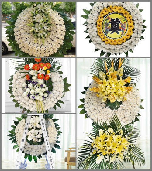 湖北黄冈市罗田县大河岸镇石井头村花圈速递